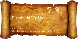 Tisch Mónika névjegykártya